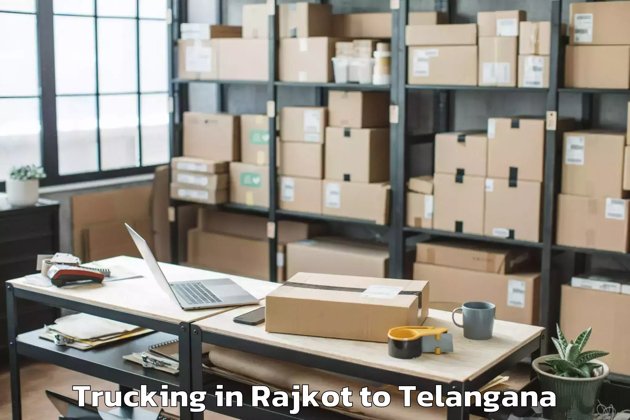 Book Rajkot to Vemsoor Trucking Online